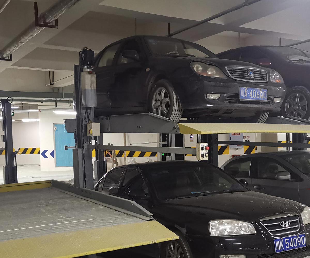 望謨雙層簡(jiǎn)易式機械停車(chē)設備改造