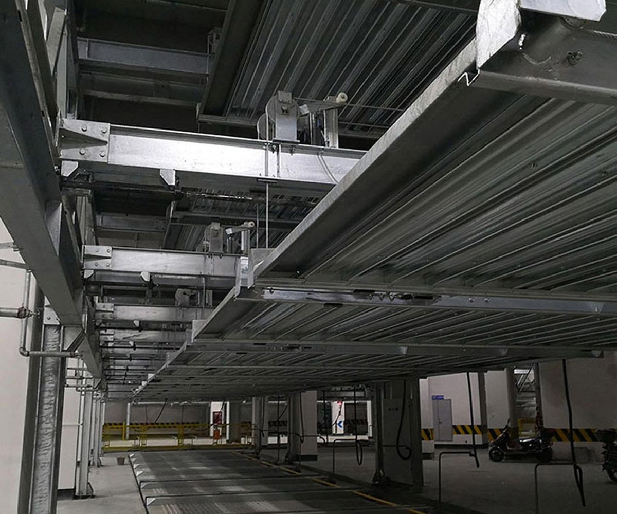 關(guān)嶺二層PSH型機械停車(chē)庫回收