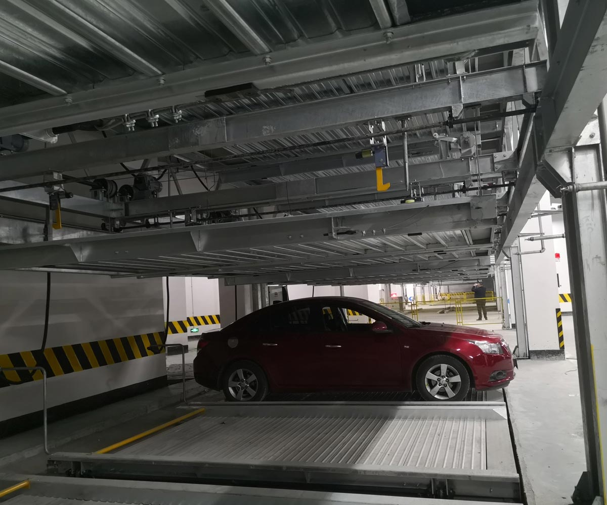負一正一地坑式二層升降橫移式機械車(chē)庫